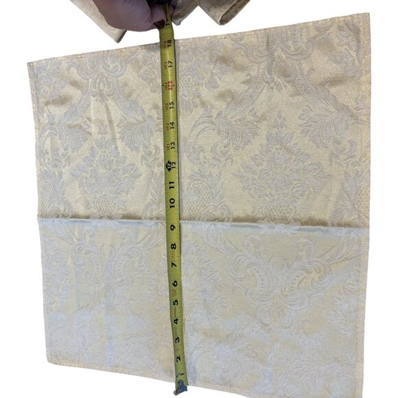 Set (5) Paisley Floral Yellow Gold Table Linens Napkins Stylish Elegance Bright - Picture 3 of 5